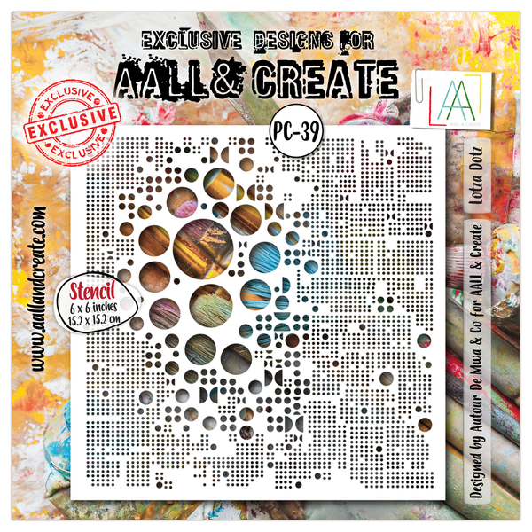 AALL & Create - 6"x6" Stencil - Lotza Dotz - #39