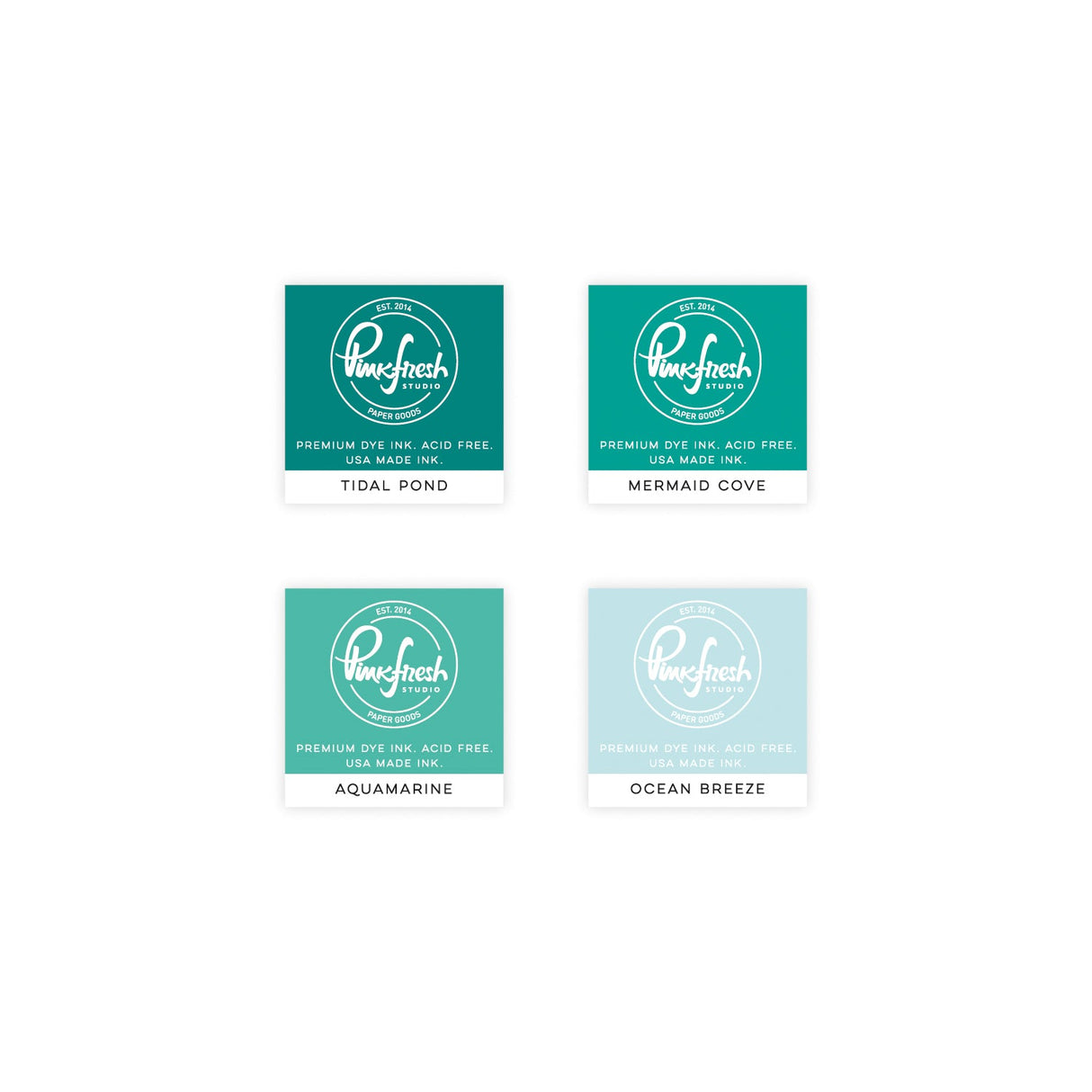 Pinkfresh Studio - Premium Dye Ink Cube Pack - Island Oasis