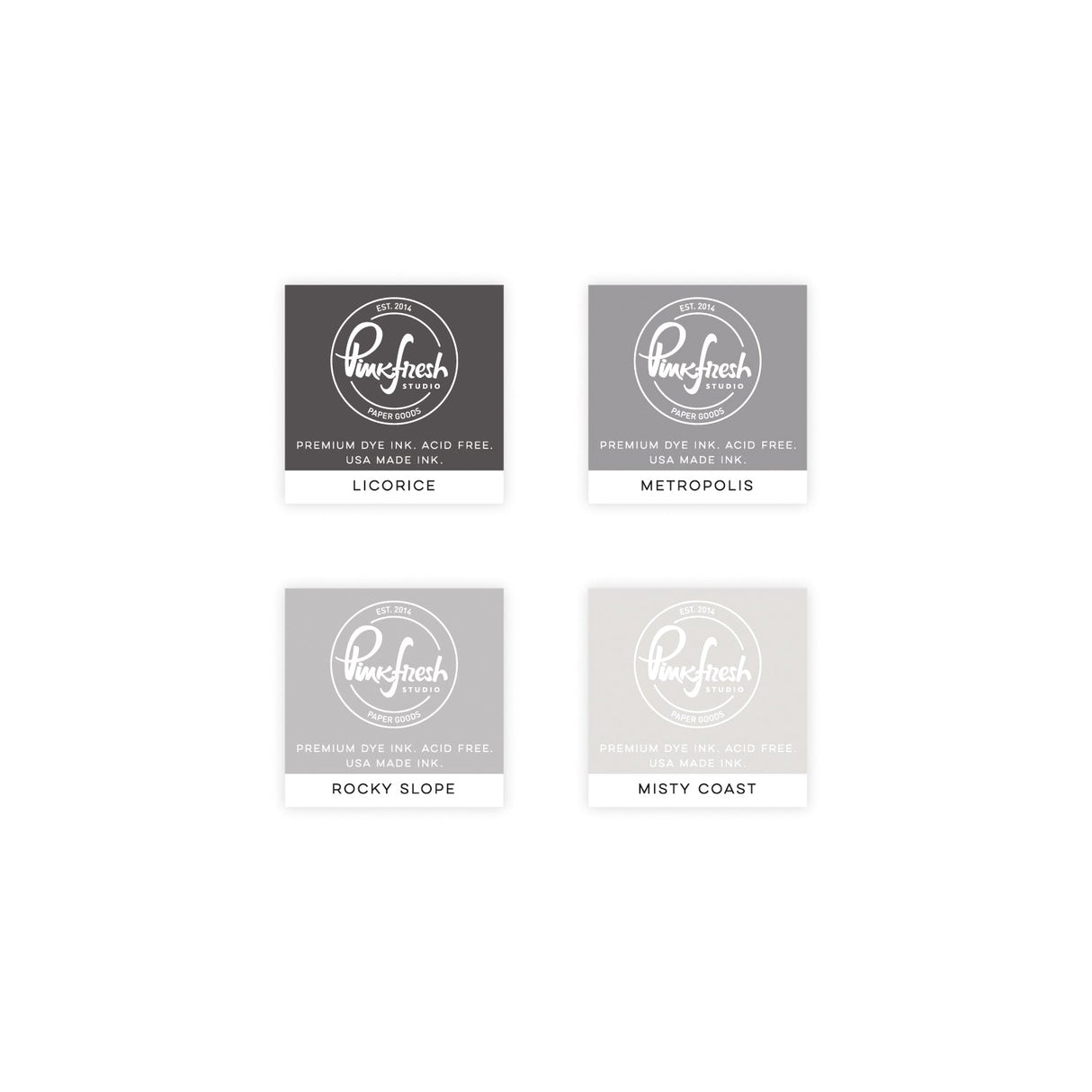 Pinkfresh Studio - Premium Dye Ink Cube Pack - Raincoat