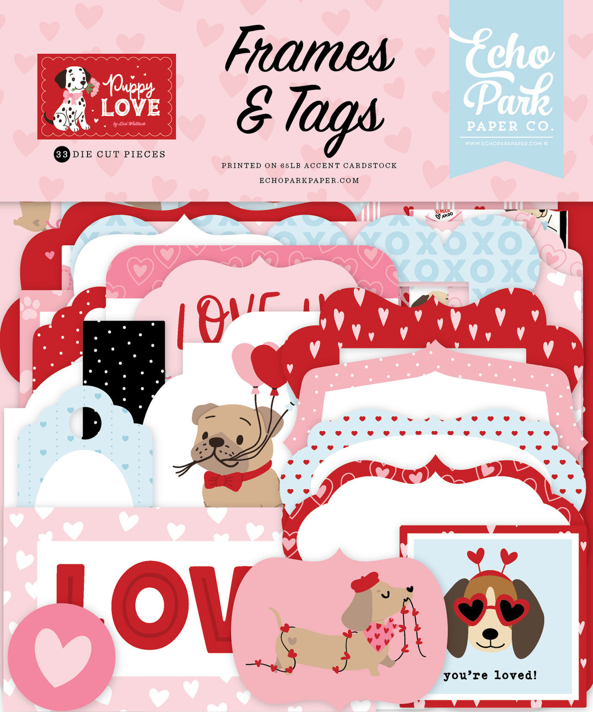 ***Pre-Order*** Echo Park - Puppy Love - Frames & Tags