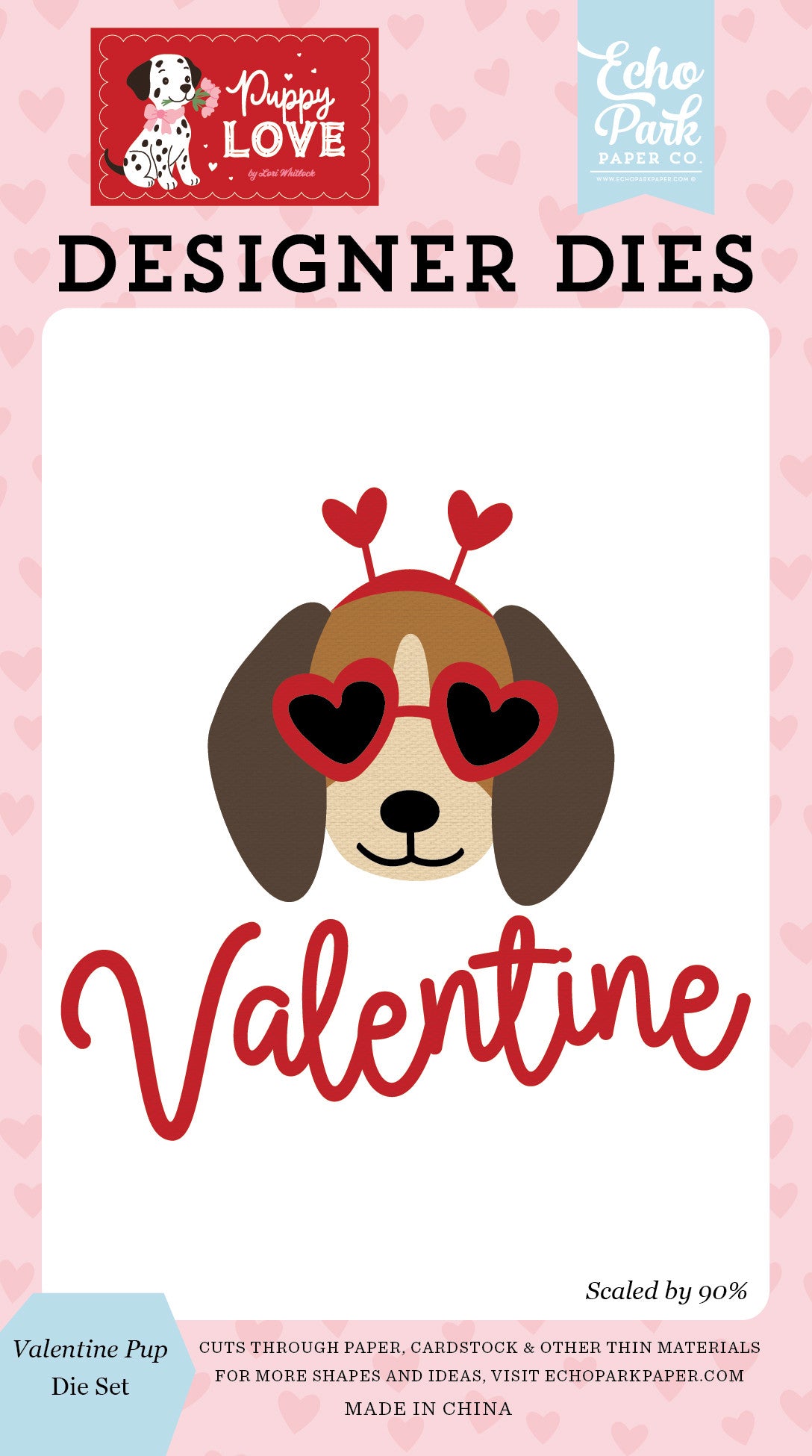 ***Pre-Order*** Echo Park - Puppy Love - Valentine Pup Die Set