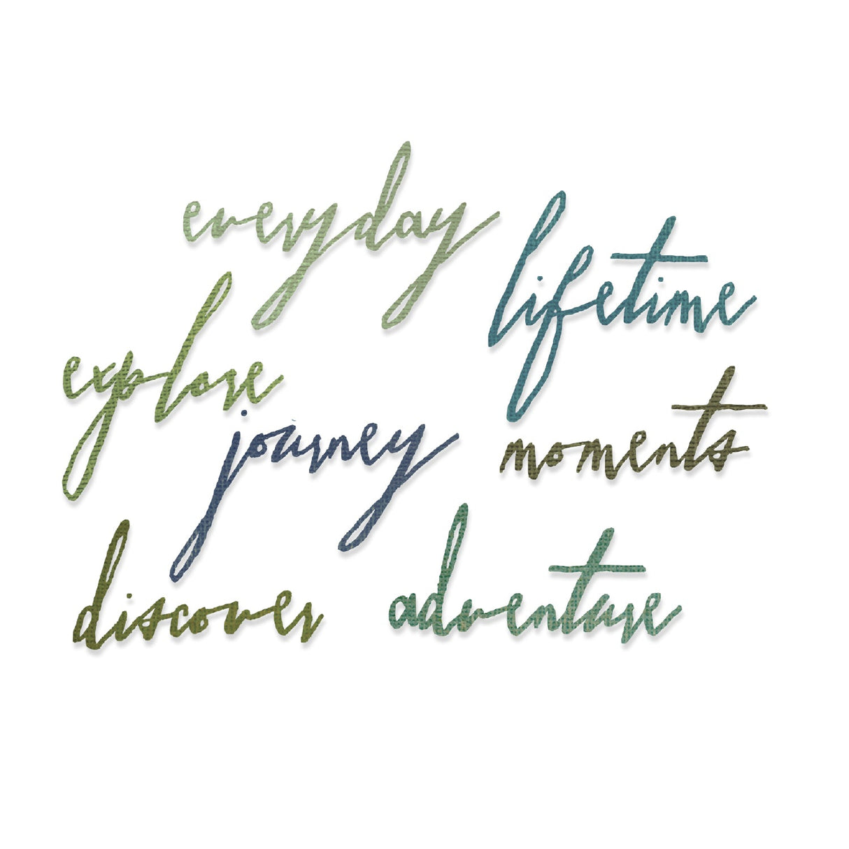Sizzix - Thinlits Die Set 7PK Handwritten Journey by Tim Holtz