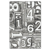 Sizzix - 3-D Texture Fades Embossing Folder Numbered Large/A5 by Tim Holtz