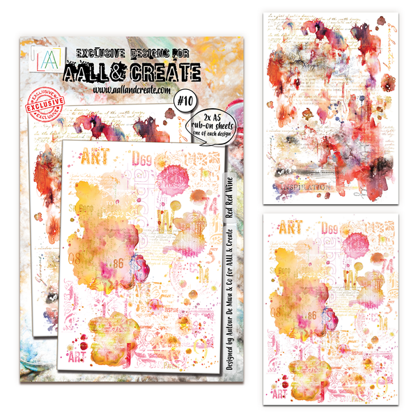 AALL & Create - A5 Rub-Ons - Red Red Wine - #10