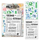 AALL & Create - A5 Rub-Ons - Emerald Azure -