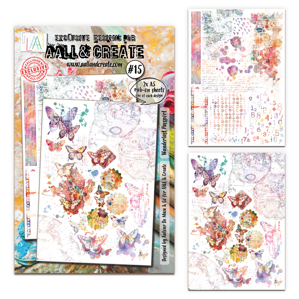 AALL & Create - A5 Rub-Ons - Wanderlust Passport - #15