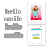 Spellbinders - Hello Smile Etched Dies from the Out and About Collection