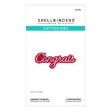 Spellbinders - Layered Congrats Etched Dies