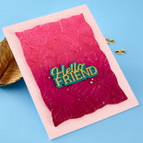 Spellbinders - Layered Hello Friend Etched Dies