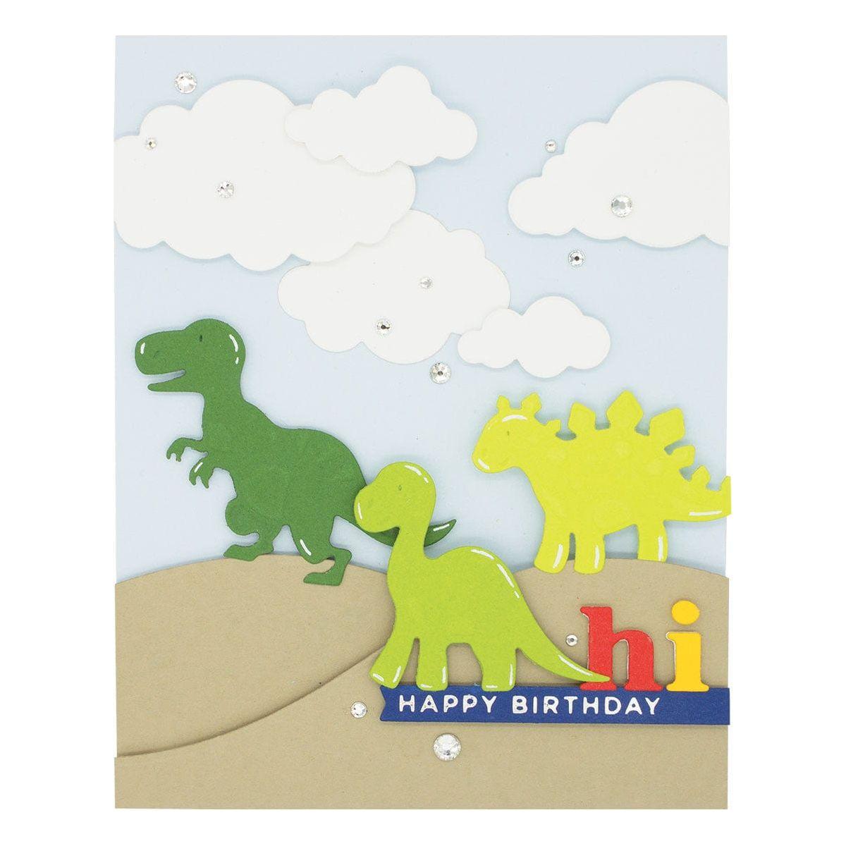 Spellbinders - Die D-Lites Dinosaurs Etched Dies