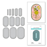 Spellbinders - Essential Modern Ovals Etched Dies from the Sealed for Summer Collection