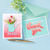Spellbinders - Hello Smile Etched Dies from the Out and About Collection