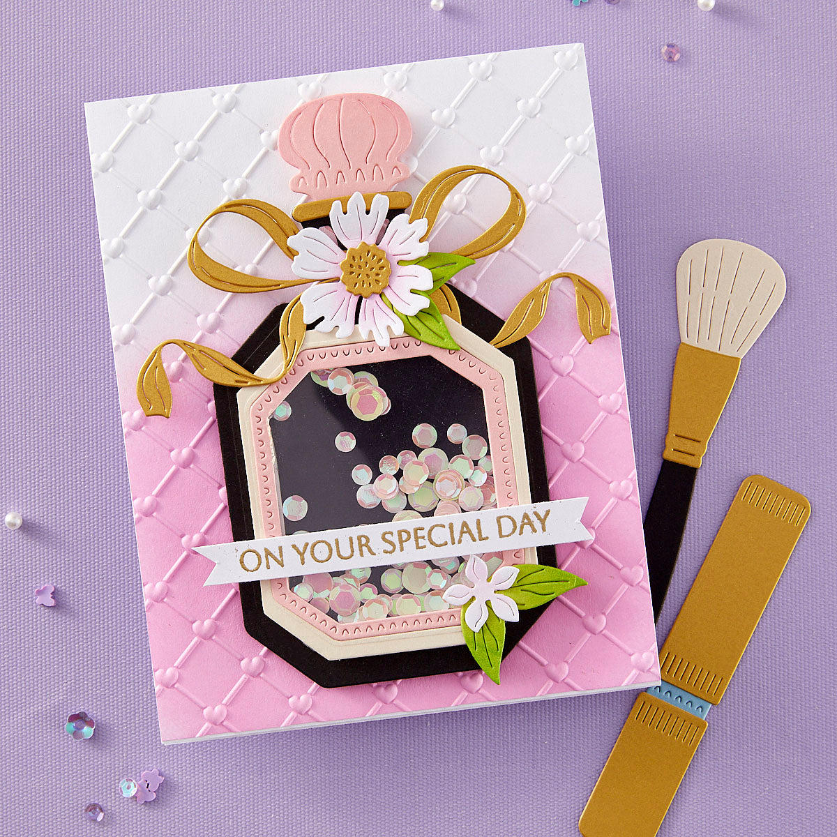 Spellbinders - Cross My Heart 3D Embossing Folder
