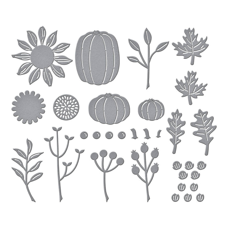 Spellbinders - Fall Florals Etched Dies Independents Only World Cardmaking Day Exclusive