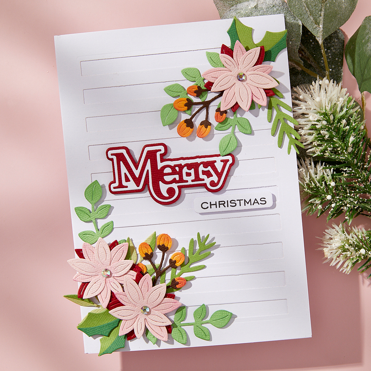 Spellbinders - Christmas Foliage Etched Dies by Lisa Horton