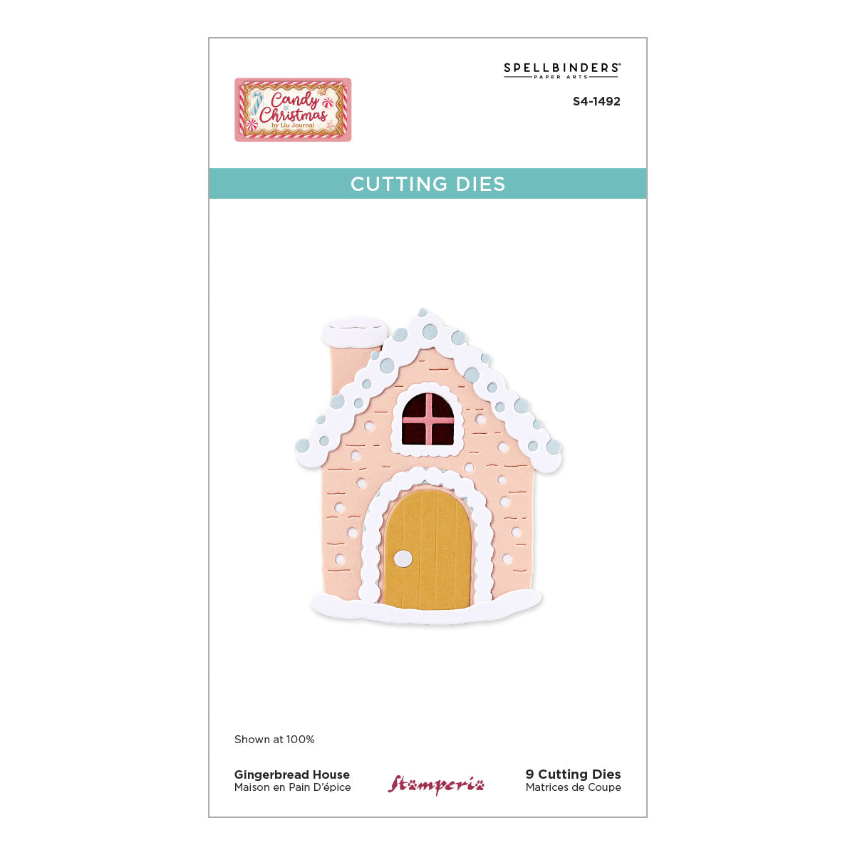Spellbinders - Gingerbread House Etched Dies by Stamperia