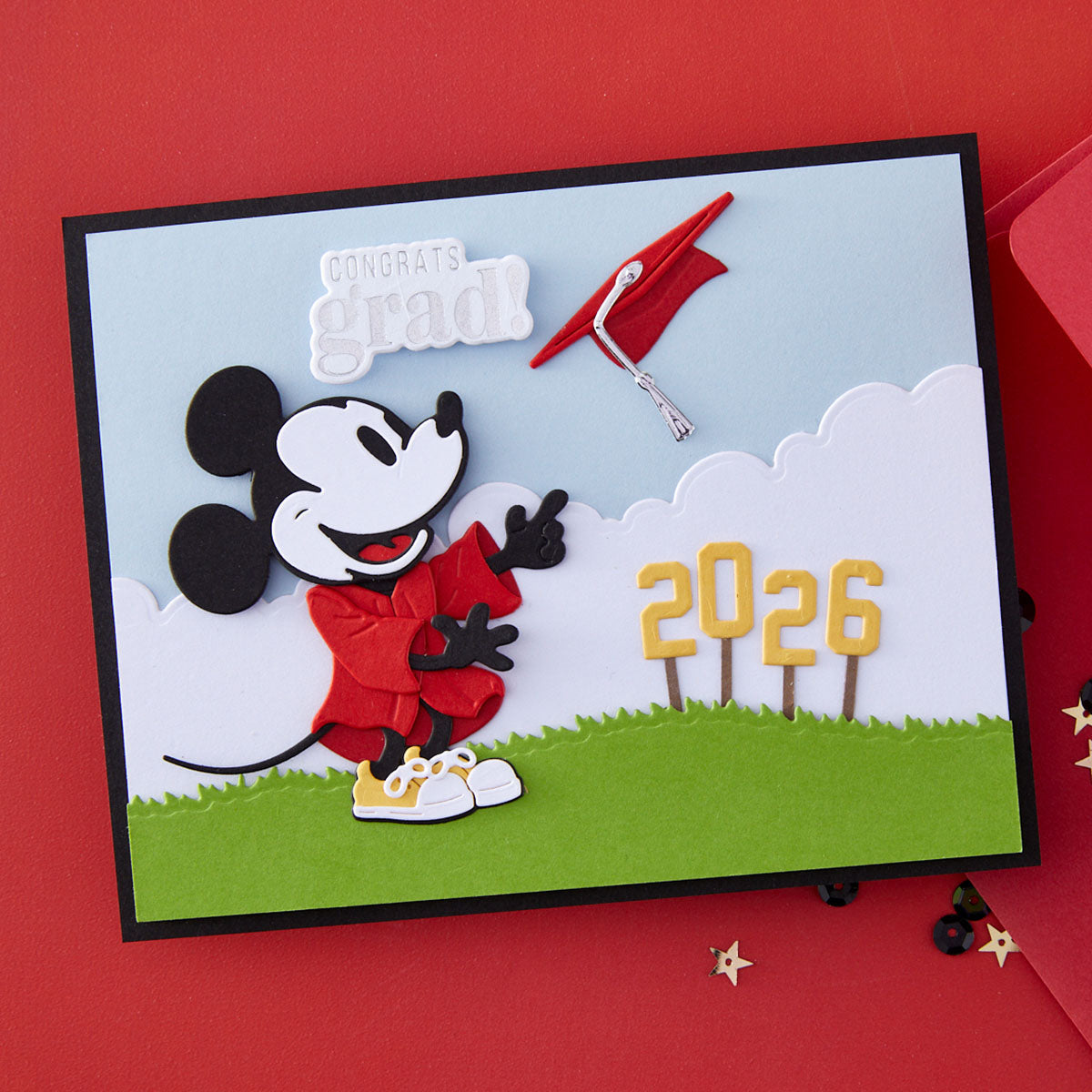 Spellbinders - Classic Mouse Graduation Etched Dies