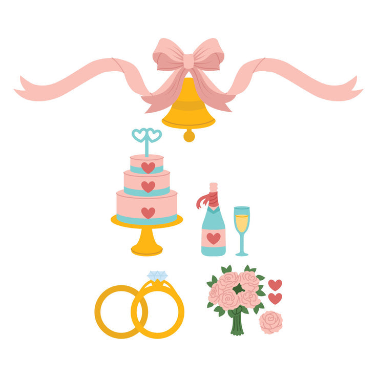 ***Pre-Order*** Spellbinders - Classic Mouse Wedding - Classic Mouse Wedding Accessories Etched Dies