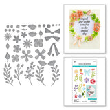 Spellbinders - Garden Wreath Add-Ons Etched Dies from the Beautiful Wreaths Collection by Suzanne Hue