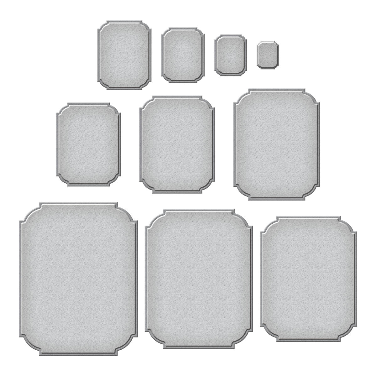 Spellbinders - Notched Corner Frames Etched Dies from the BetterPress Autumn Collection