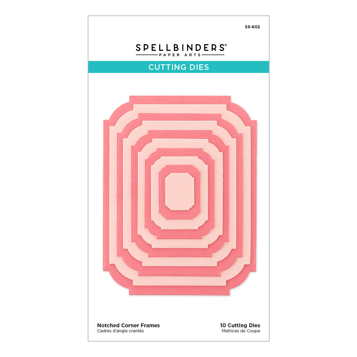 Spellbinders - Notched Corner Frames Etched Dies from the BetterPress Autumn Collection