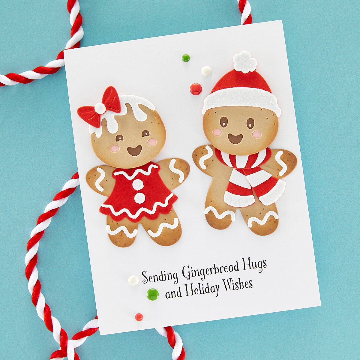 Spellbinders - Dancin' Gingerbread Etched Dies from the Dancin' Christmas Collection