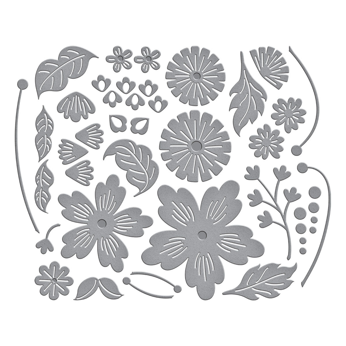 Spellbinders - Floral Spray Etched Dies from the Bayfair Collection