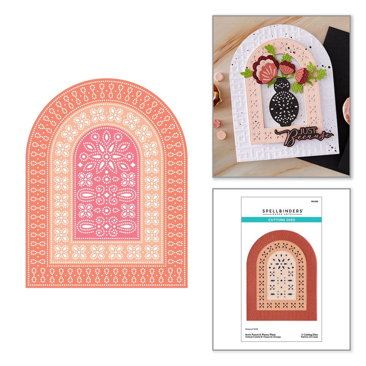 Spellbinders - Arch Punch & Pierce Plate Etched Dies