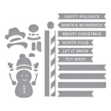 Spellbinders - North Pole Sentiments Etched Dies by Simon Hurley
