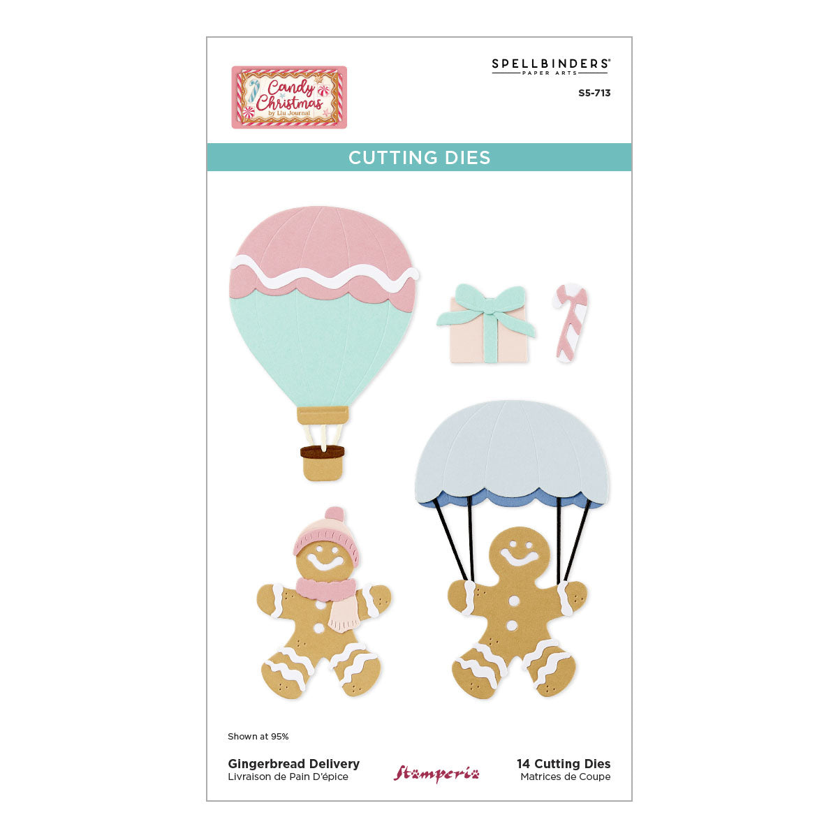 Spellbinders - Gingerbread Delivery Etched Dies by Stamperia