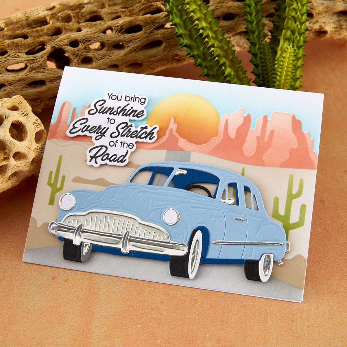 Spellbinders - Road Trip Adventures Sentiments Stamp & Die Set by Mindy Eggen
