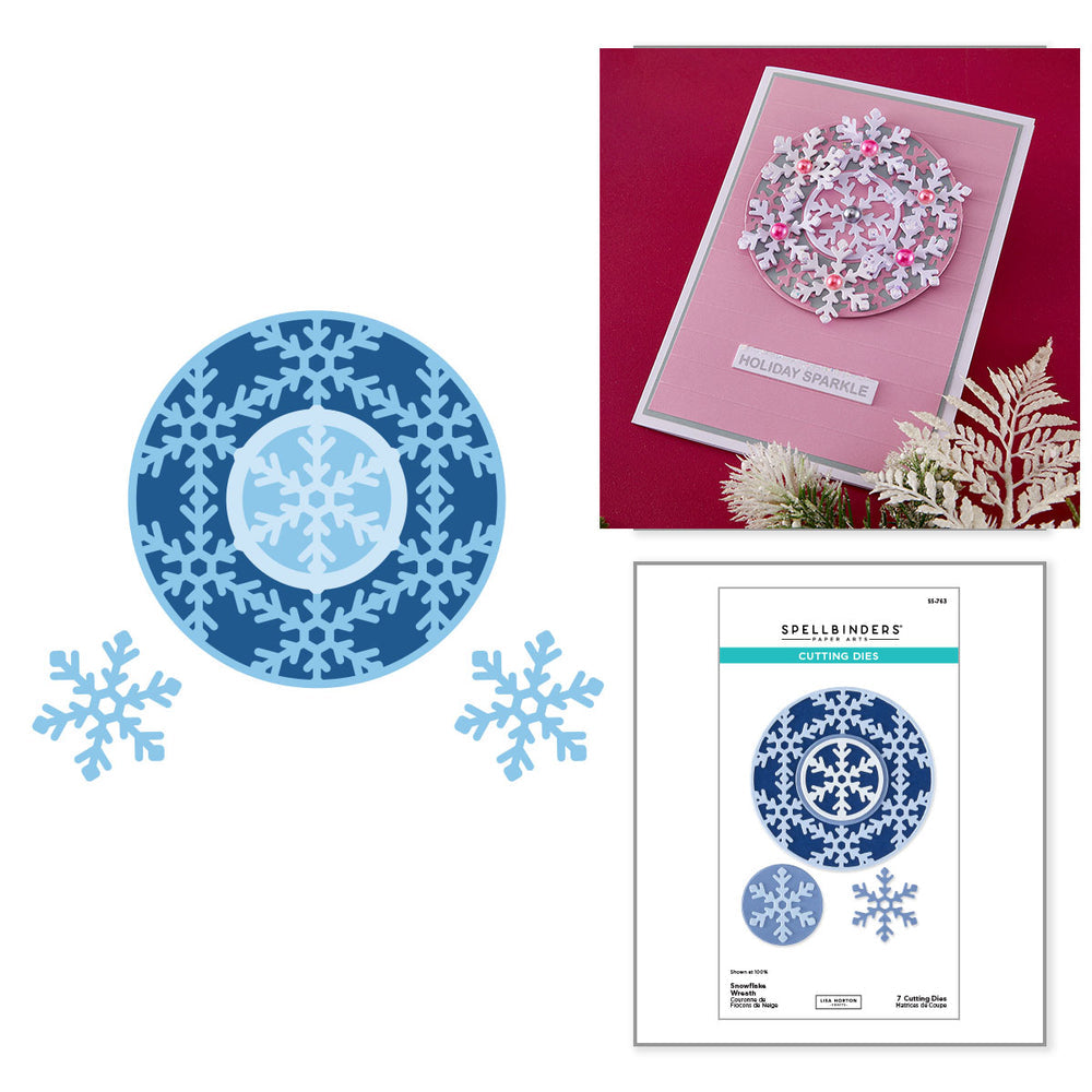 ***Pre-Order*** Spellbinders - Snowflake Wreath Etched Dies by Lisa Horton