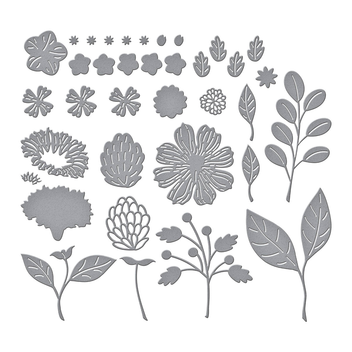 Spellbinders - Vivid Blooms Etched Dies
