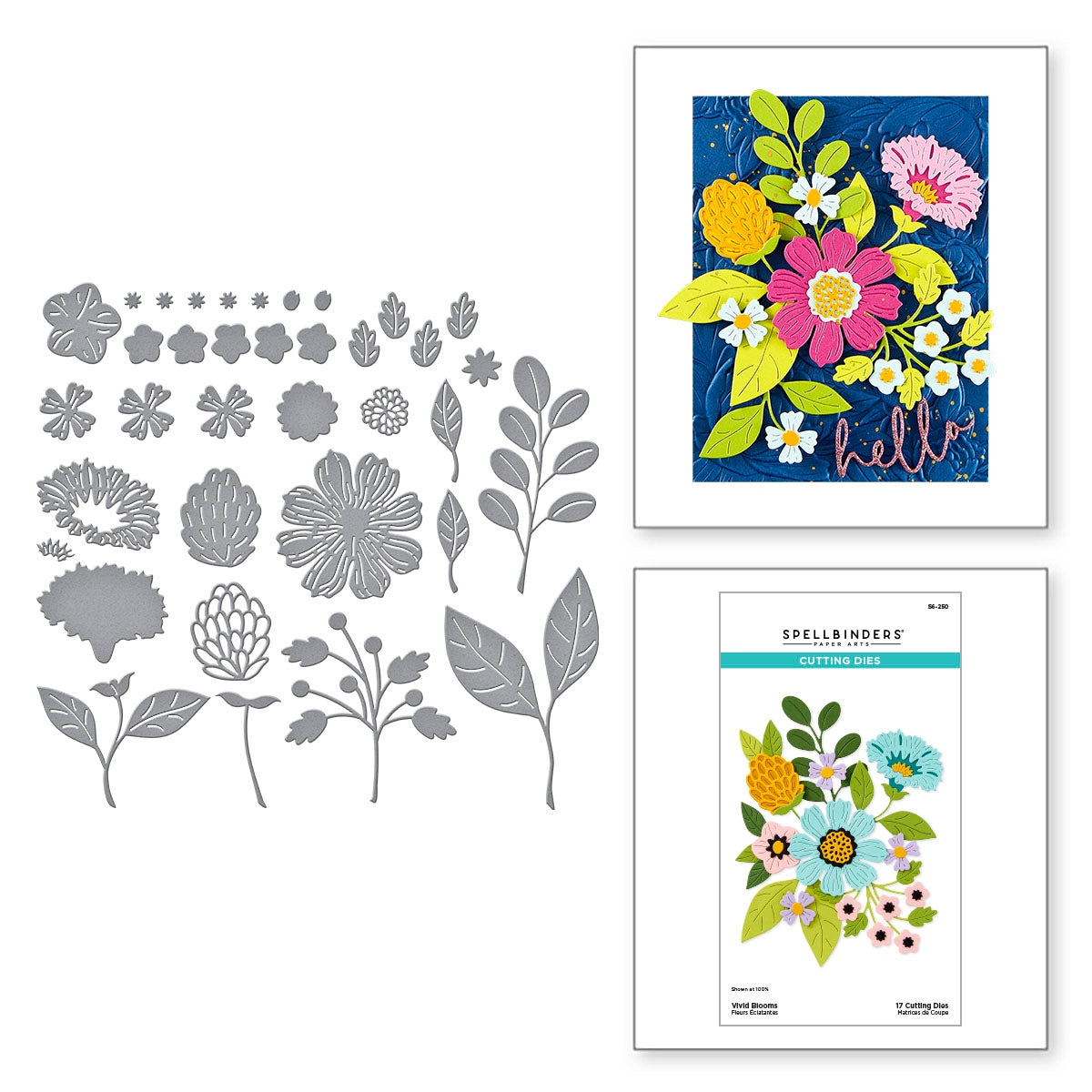Spellbinders - Vivid Blooms Etched Dies