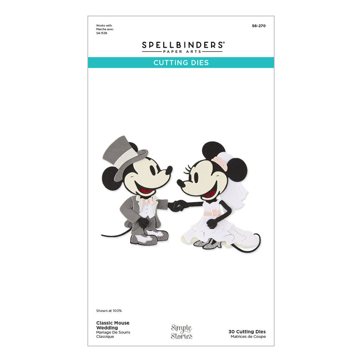 ***Pre-Order*** Spellbinders - Classic Mouse Wedding - Classic Mouse Wedding Etched Dies