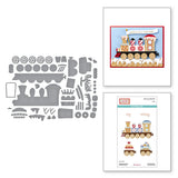 Spellbinders - Gingerbread Train Etched Dies by Stamperia