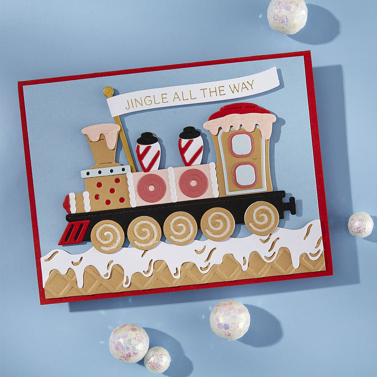 Spellbinders - Gingerbread Train Etched Dies by Stamperia