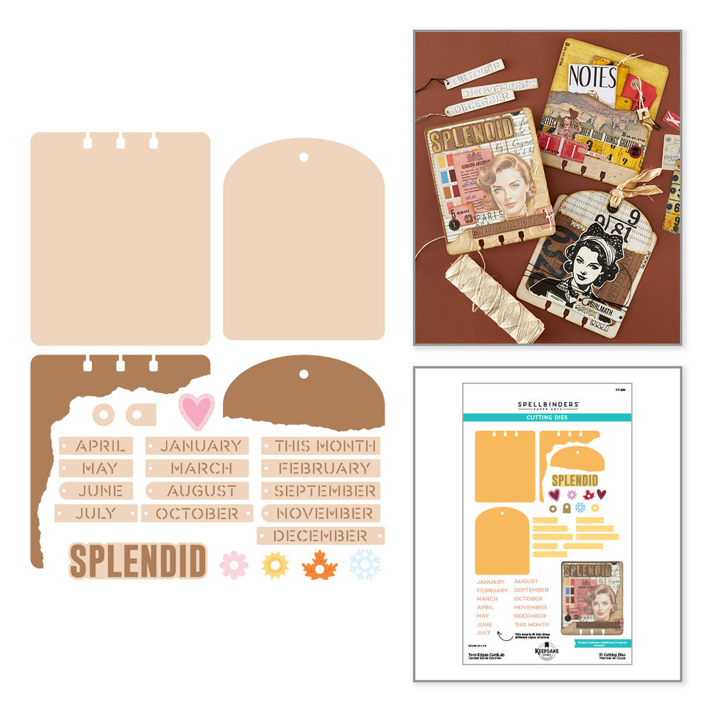 ***Pre-Order*** Spellbinders - Torn Edges CardLab Etched Dies by Esther Glas