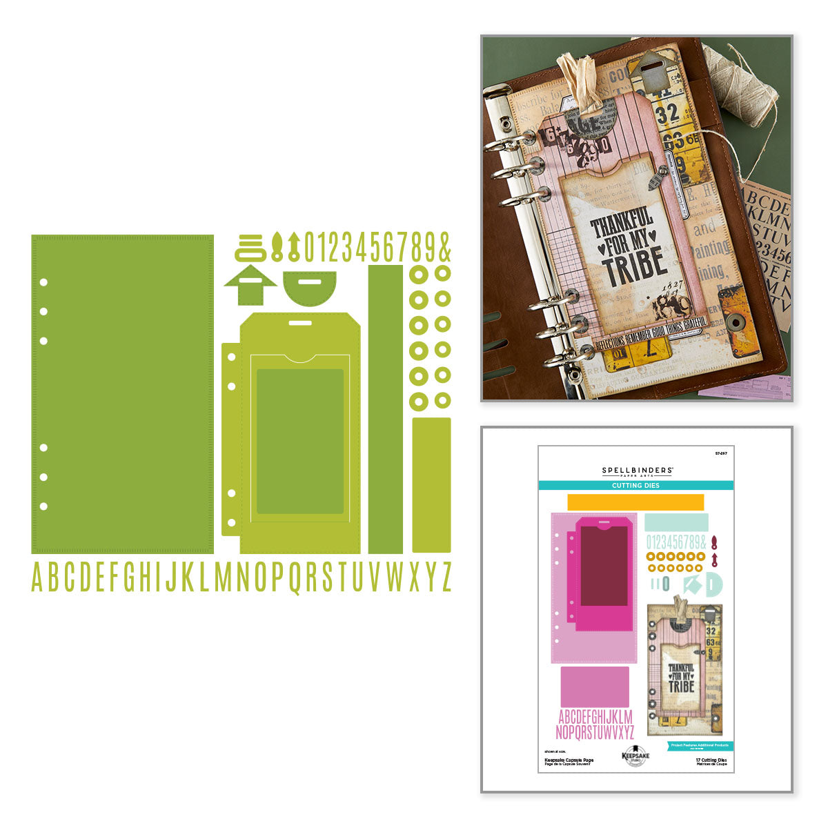 ***Pre-Order*** Spellbinders - Keepsake Capsule Page Etched Dies by Esther Glas