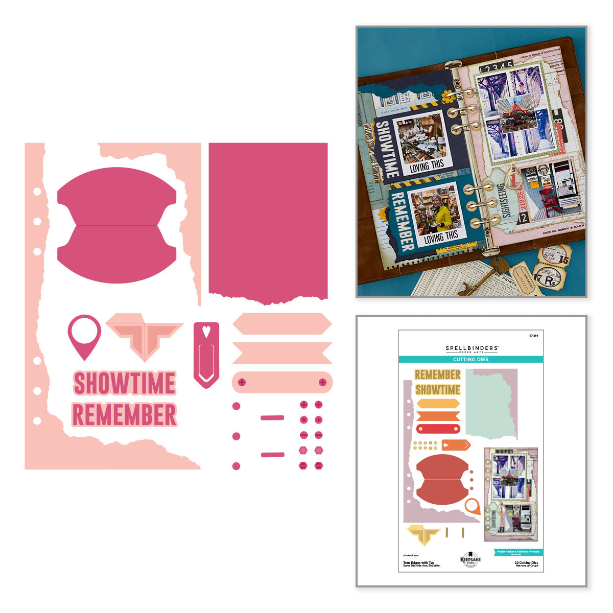 ***Pre-Order*** Spellbinders - Torn Edges with Tag Etched Dies by Esther Glas