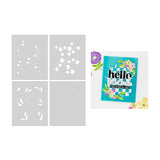 ***Pre-Order*** Hero Arts - You've Got A Friend - Bitty Floral Layering Stencils