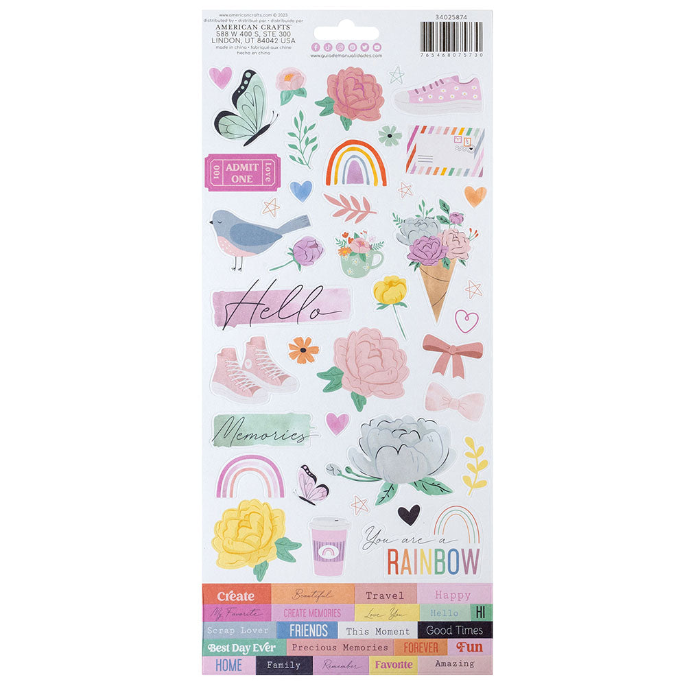 Celes Gonzalo - Rainbow Avenue - 6 x 12 Cardstock Stickers