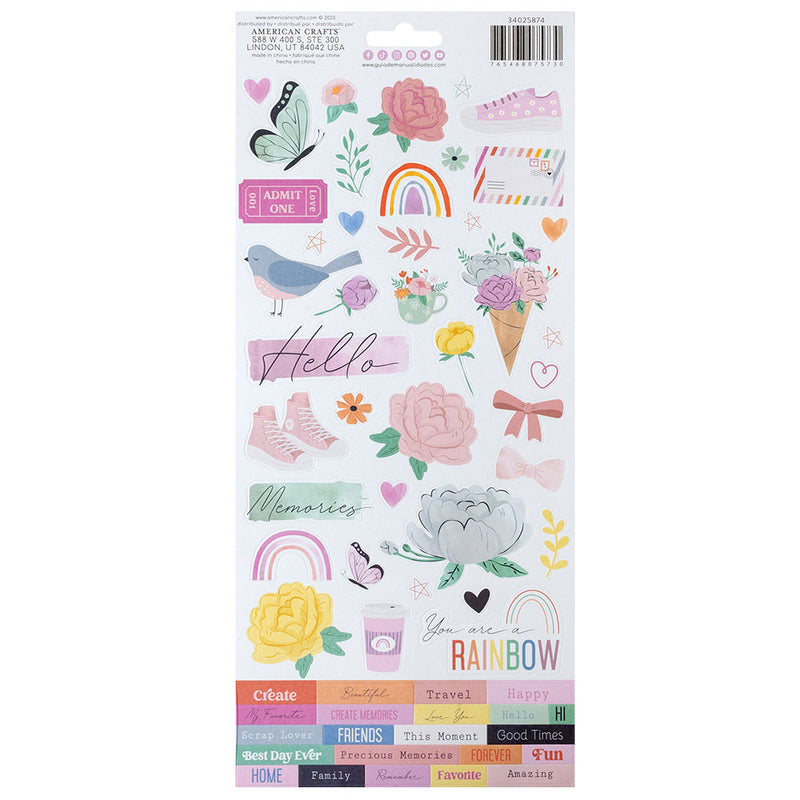 Celes Gonzalo - Rainbow Avenue - 6 x 12 Cardstock Stickers