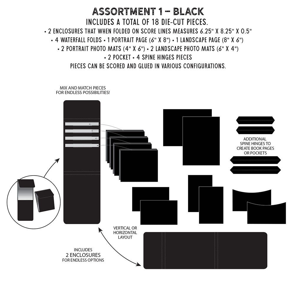 ***Pre-Order*** 49 and Market - Create-An-Album Inserts - Black
