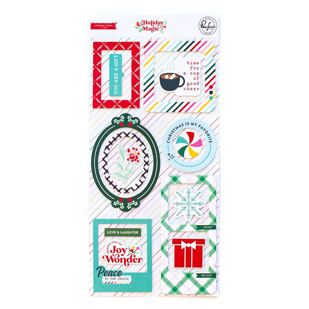 Pinkfresh Studio - Holiday Magic - Chipboard Frames