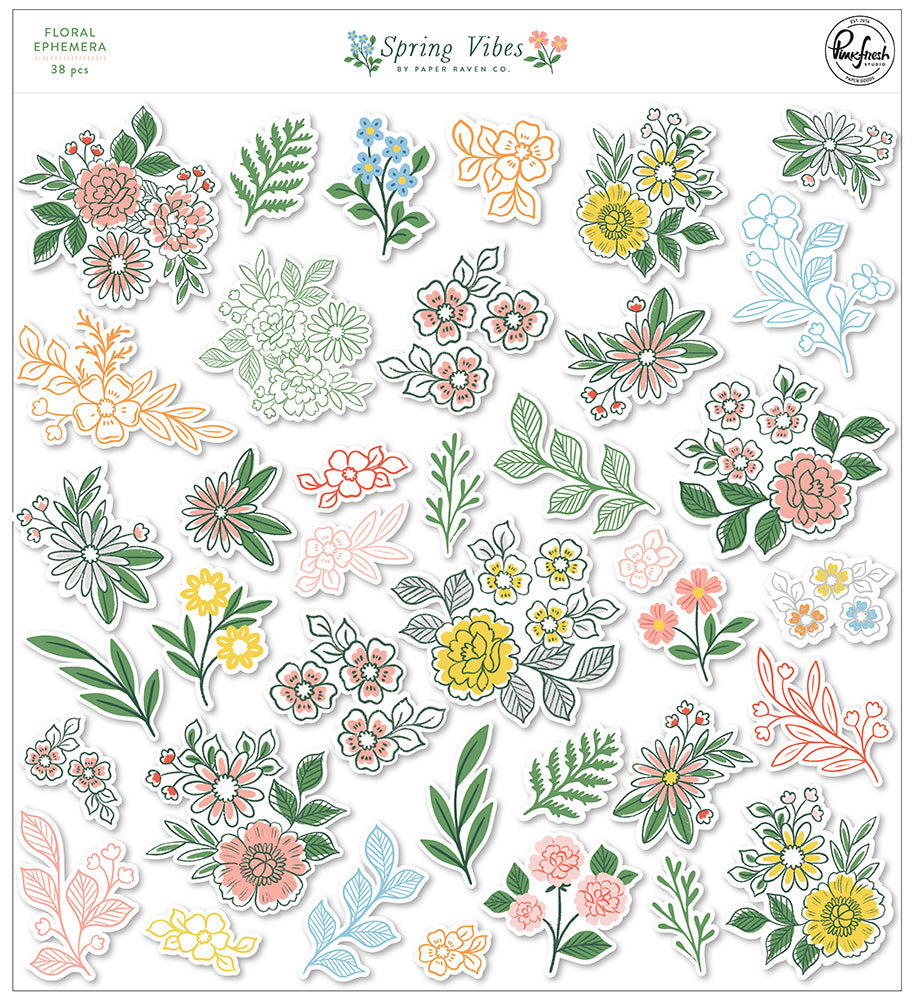 Pinkfresh Studio - Spring Vibes - Ephemera - Floral