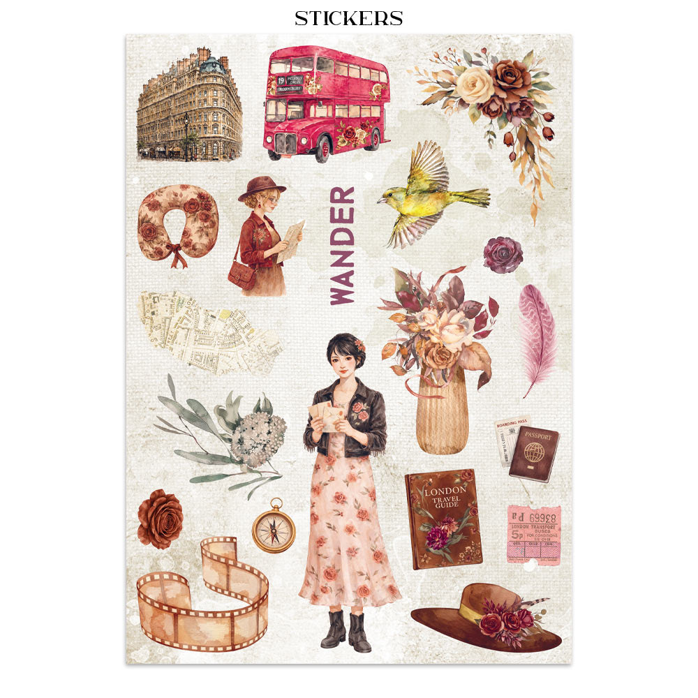 ***Pre-Order*** Stamperia - Printed Art Junk Journal: Stickers, Cut-Outs, Backgrounds For Art And Craft - Our Way