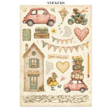 ***Pre-Order*** Stamperia - Printed Art Junk Journal: Stickers, Cut-Outs, Backgrounds For Art And Craft - Cozy Family
