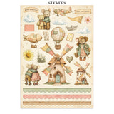 ***Pre-Order*** Stamperia - Printed Art Junk Journal: Stickers, Cut-Outs, Backgrounds For Art And Craft - Cozy Family