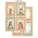***Pre-Order*** Stamperia - Printed Art Junk Journal: Stickers, Cut-Outs, Backgrounds For Art And Craft - Cozy Family